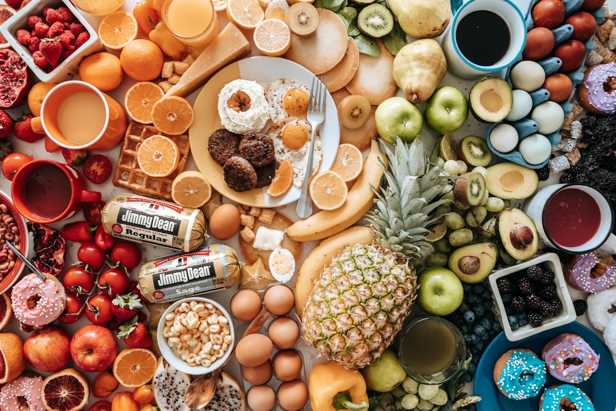 Essential vitamins and supplements display